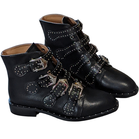 Shoes - Studded Black Ankle Boots